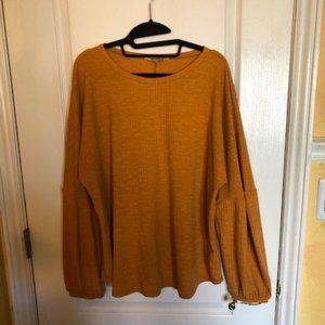 Juicy Couture Mustard Yellow Long Sleeve Top